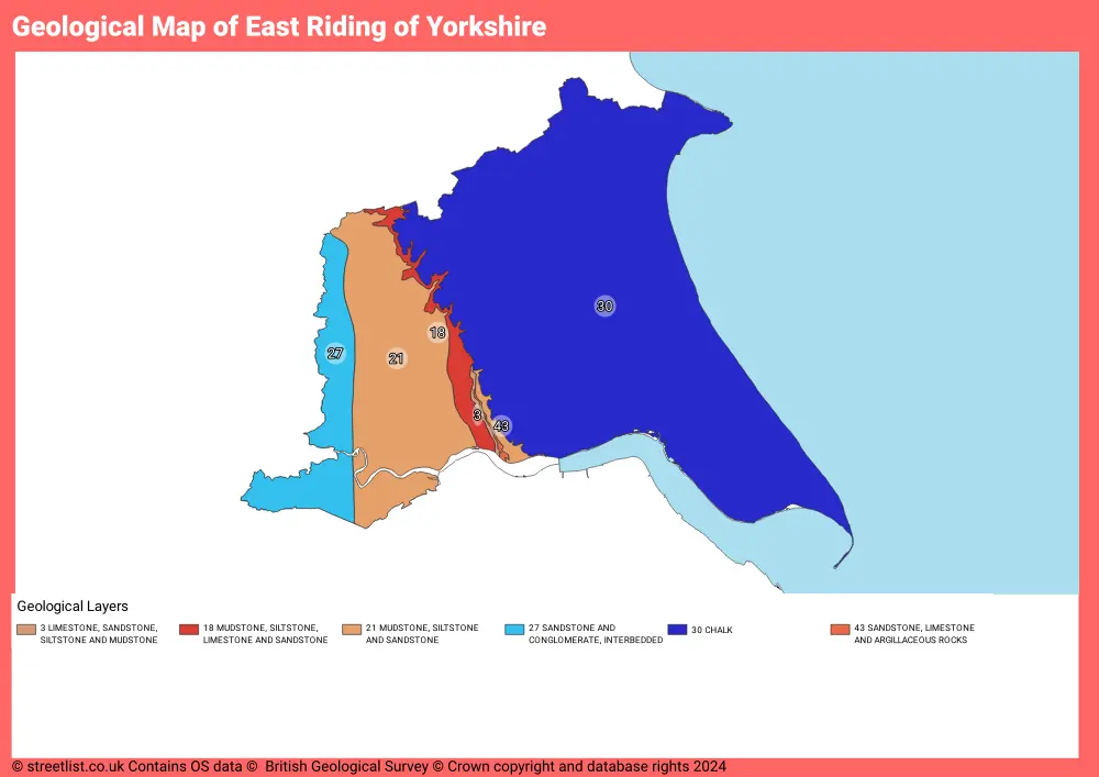 Geological Map of the East Riding of Yorkshire